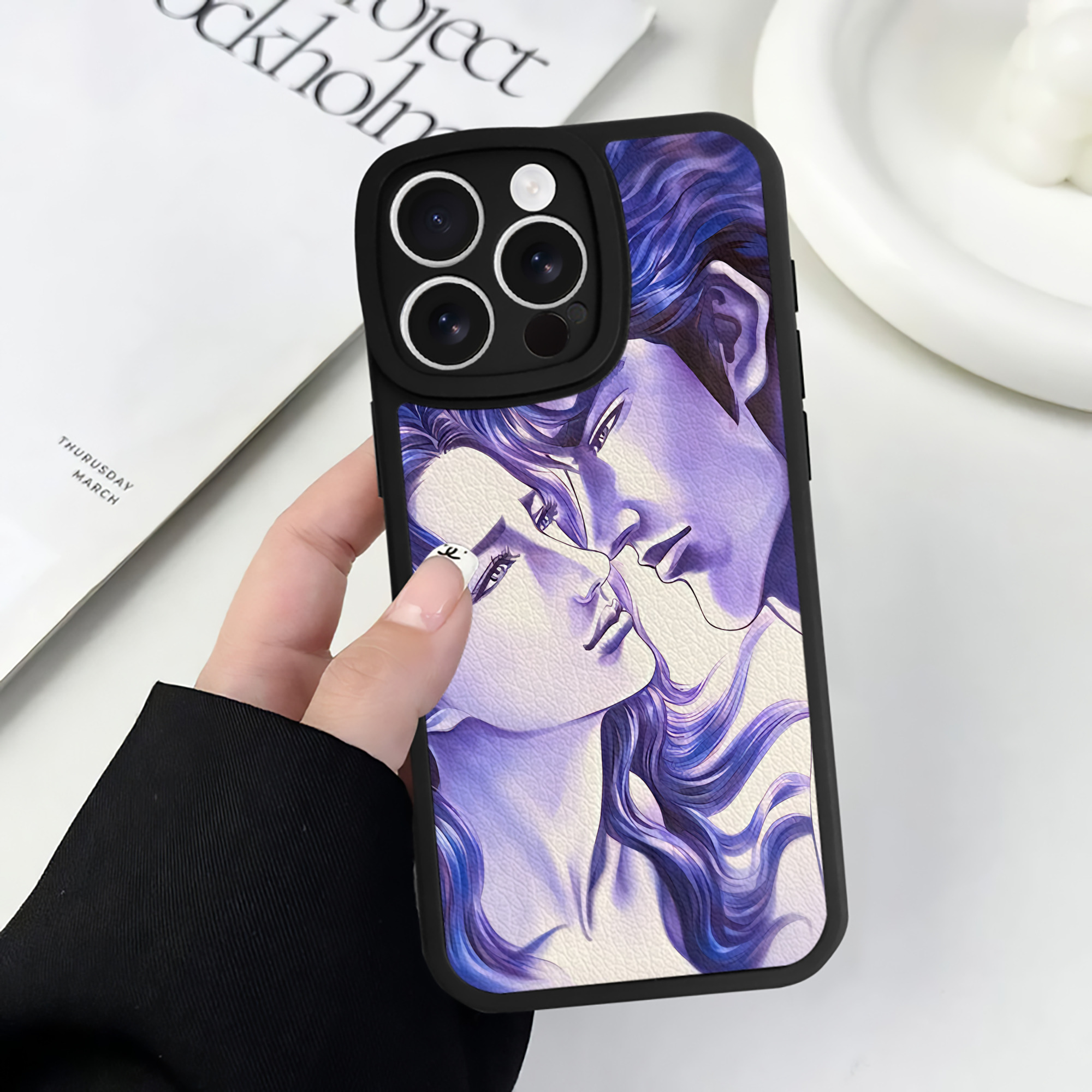 （画像用） 北斗の拳 Fist of the North Star 【iPhone 16シリーズ対応】シリコンスマホケース（レザー調） 材質：シリコン